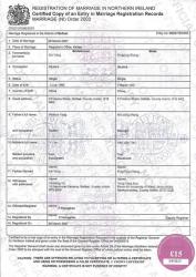 英國(guó)結(jié)婚證公證樣本